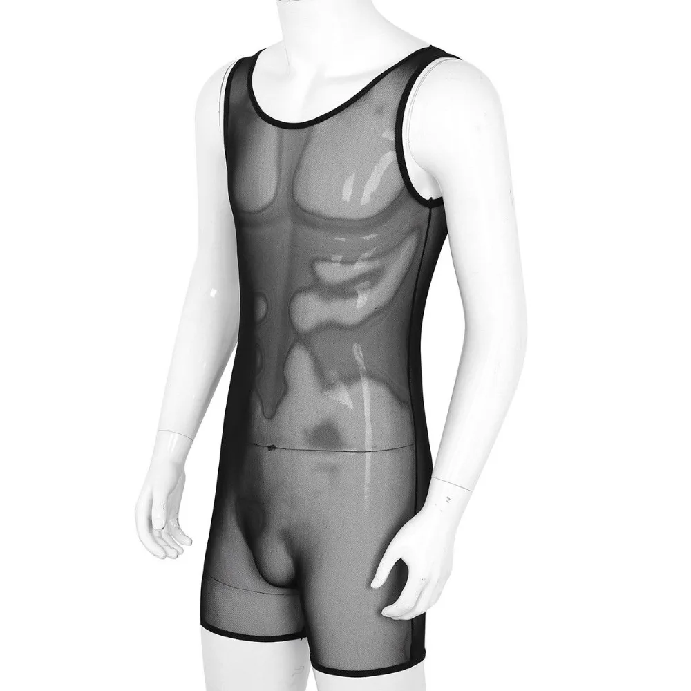 Men Sexy Sheer Mesh Jumpsuit Bodysuit Bulge Pouch Wrestling Singlet Lingerie One Piece Leotard Gay Underwear Briefs
Men Sexy Sheer Mesh Jumpsuit Bodysuit Bulge Pouch Wrestling Singlet Lingerie One Piece Leotard Gay Underwear Briefs