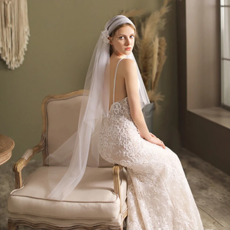 White Bridal Long Veil Retro Hat Type Double Side Clip Bridal Veil Lace Flower 1.2 Meters for Bridal Veil Wedding Accessories
White Bridal Long Veil Retro Hat Type Double Side Clip Bridal Veil Lace Flower 1.2 Meters for Bridal Veil Wedding Accessories