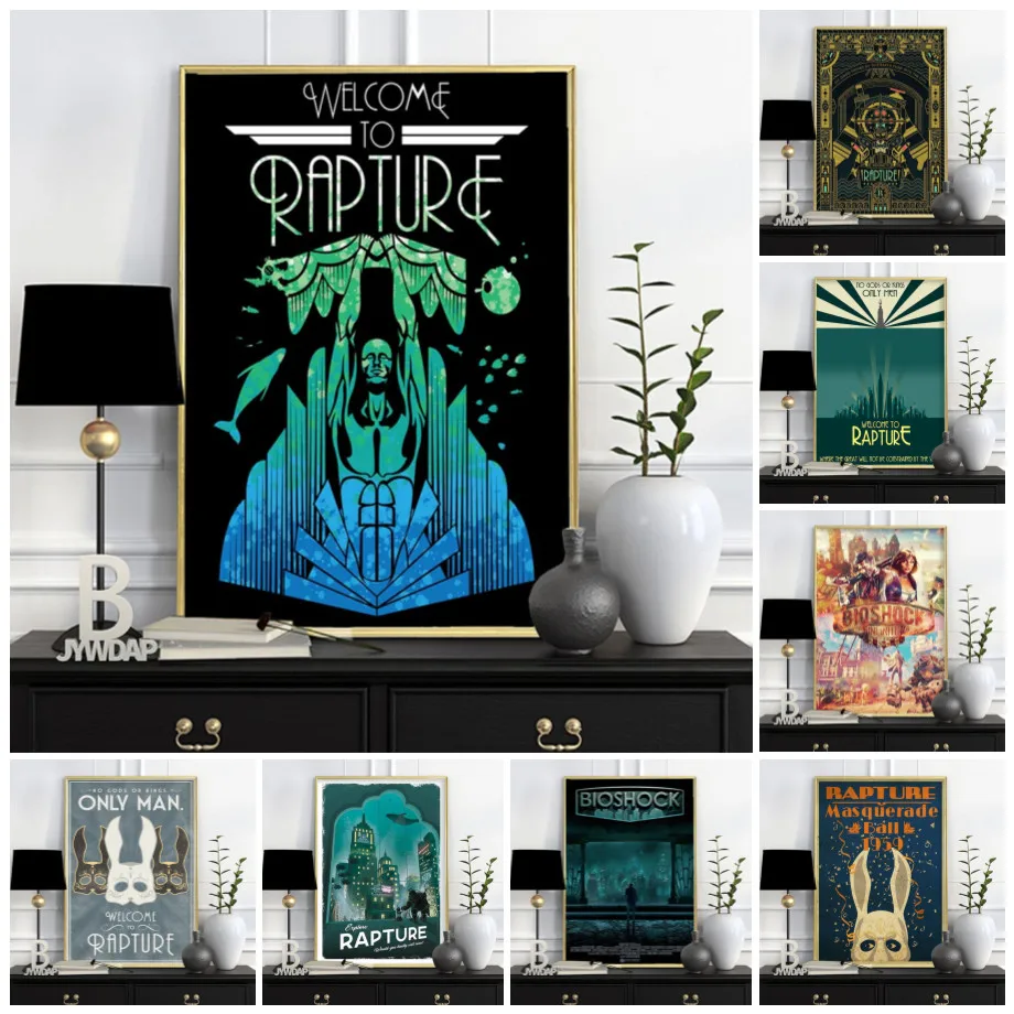 Bioshock Rapture Video Game Posters And Prints Canvas Painting Wall Pictures For Living Room Vintage Art Decorative Home Decor
Bioshock Rapture Video Game Posters And Prints Canvas Painting Wall Pictures For Living Room Vintage Art Decorative Home Decor