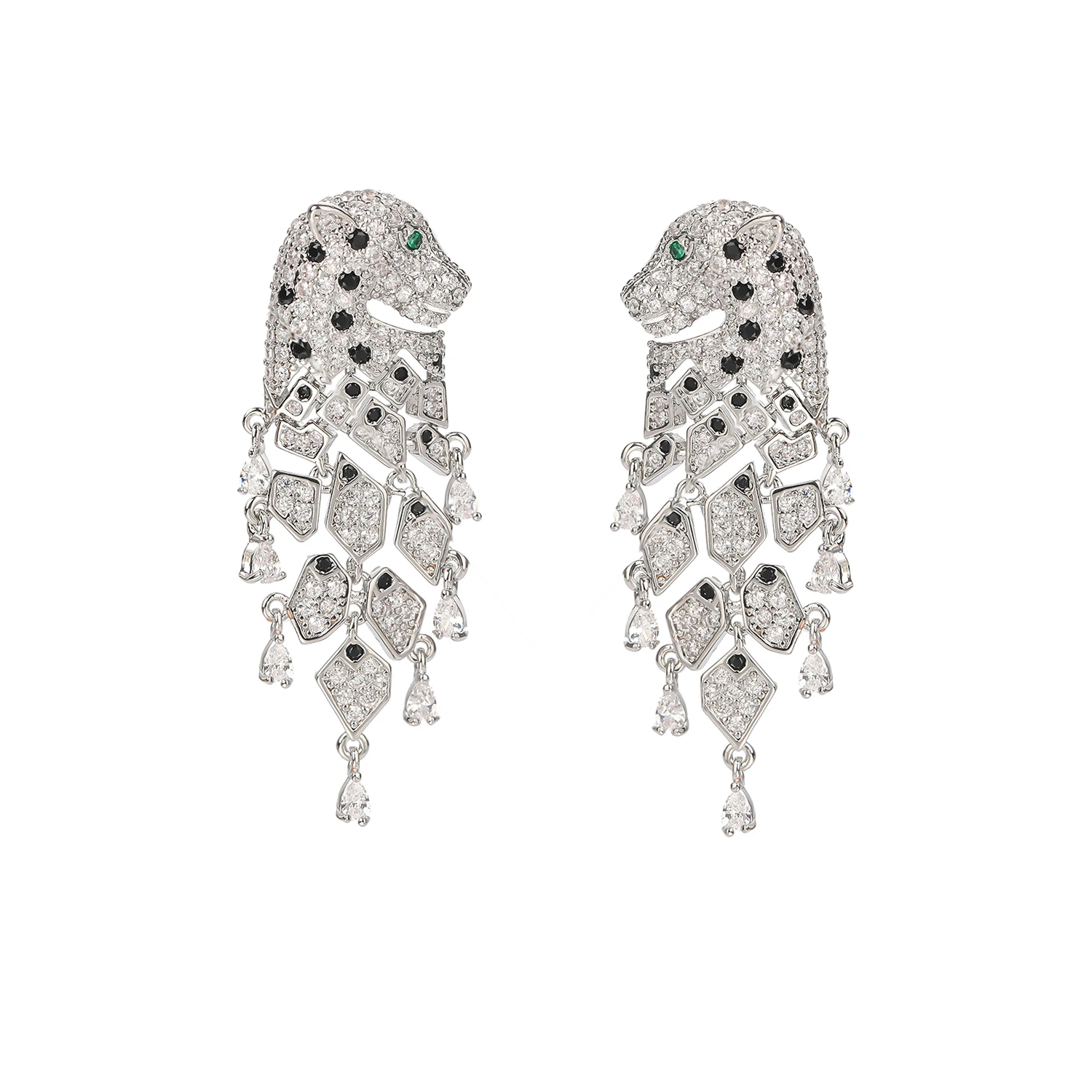 Cubic Zircon CZ Leopard Charm Dangle Earring Women Girl Prom Jewelry 925 Silver Pin CE11462
Cubic Zircon CZ Leopard Charm Dangle Earring Women Girl Prom Jewelry 925 Silver Pin CE11462