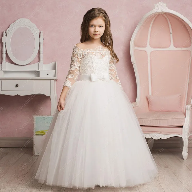 White/ Ivory Satin Flower Girl Dress 3/4 Sleeveless Backless First Communion Birthday Party Dresses Pageant Dresses
White/ Ivory Satin Flower Girl Dress 3/4 Sleeveless Backless First Communion Birthday Party Dresses Pageant Dresses