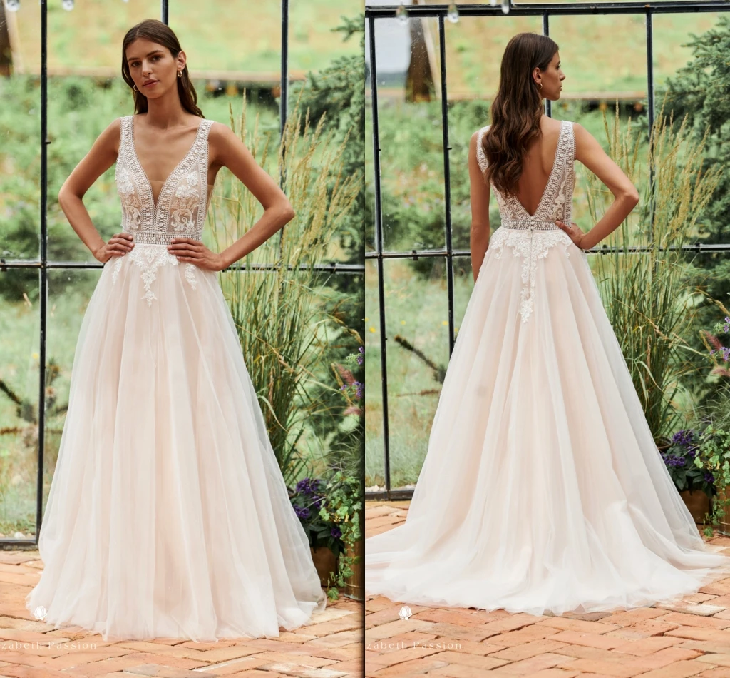 LSYX Wedding Dress V-Neck Boho Sleeveless A-Line Lace Appliques Civil Bohemian Vintage Court Train Robe De Mariee Custom Made
LSYX Wedding Dress V-Neck Boho Sleeveless A-Line Lace Appliques Civil Bohemian Vintage Court Train Robe De Mariee Custom Made