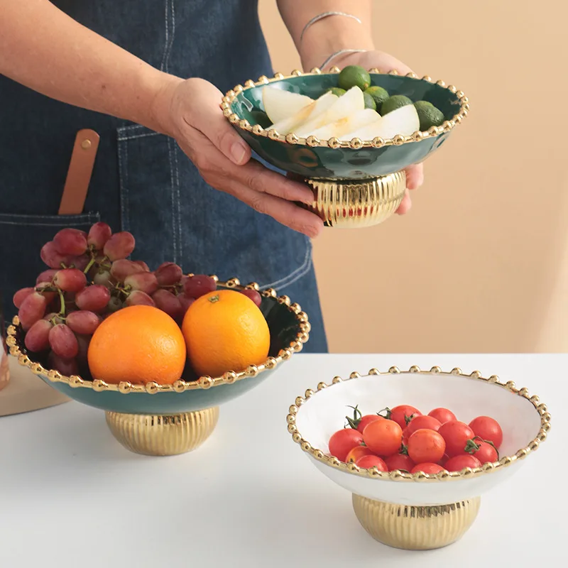 Nordic fruit plate high-foot drain ceramic dessert plate dried fruit plate living room drain fruit plate wedding stand tray
Nordic fruit plate high-foot drain ceramic dessert plate dried fruit plate living room drain fruit plate wedding stand tray