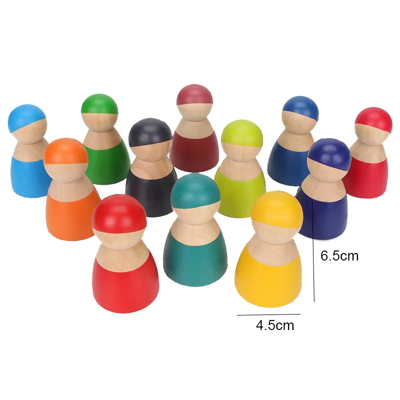Colorful Rainbow Blocks Wooden Ball Dolls Rainbow Stacker Accessories Baby Puzzles Wooden Rainbow Block Kids Montessori Toy
Colorful Rainbow Blocks Wooden Ball Dolls Rainbow Stacker Accessories Baby Puzzles Wooden Rainbow Block Kids Montessori Toy