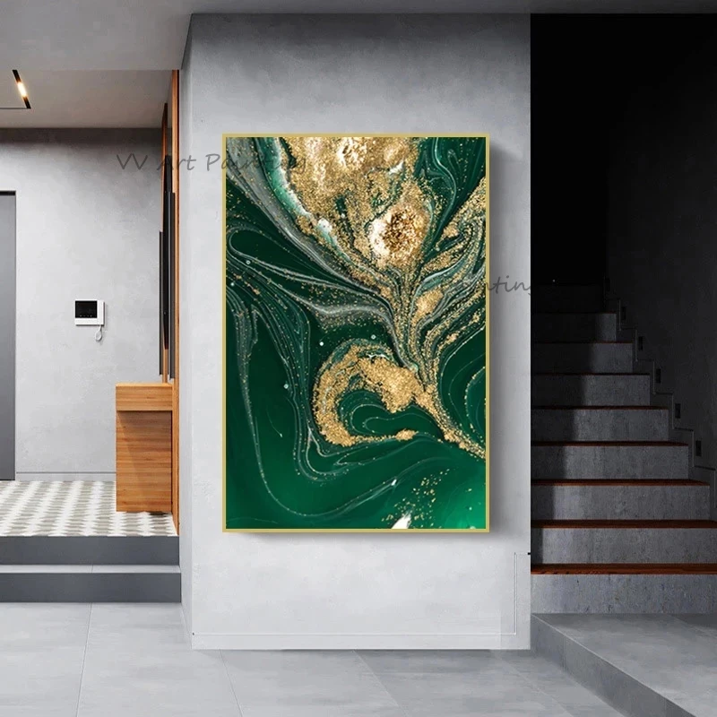 High Quality Handmade Abstract Foil Oil Painting Green Wall Picture Canvas Art Large Modern Shadow Artwork For Living Room Decor
High Quality Handmade Abstract Foil Oil Painting Green Wall Picture Canvas Art Large Modern Shadow Artwork For Living Room Decor