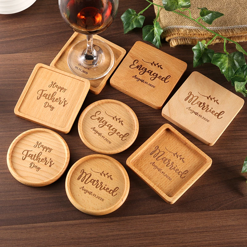 Custom Tea Coffee Cup Pad Durable Drink Mat Placemats Decor Home Table Heat Resistant Wood Coasters Father's Day Gift Cup
Custom Tea Coffee Cup Pad Durable Drink Mat Placemats Decor Home Table Heat Resistant Wood Coasters Father's Day Gift Cup