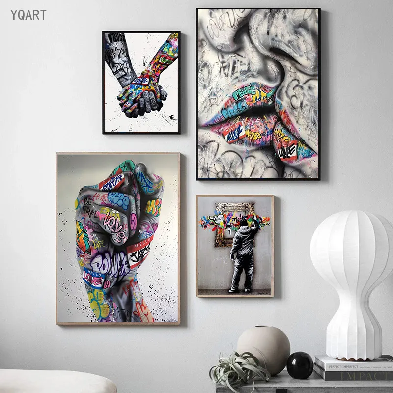 Modern Graffiti Art Posters and Prints on Canvas Abstract Paintings Pop Street Wall Art Pictures for Living Room Home Decor
Modern Graffiti Art Posters and Prints on Canvas Abstract Paintings Pop Street Wall Art Pictures for Living Room Home Decor