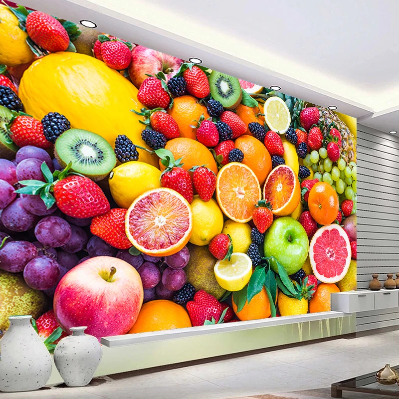 3D Wallpaper Strawberry Orange Grape Fruit Creative Photo Mural Kitchen Bedroom Home Decor Fresco Wall Cloth Papel De Parede
3D Wallpaper Strawberry Orange Grape Fruit Creative Photo Mural Kitchen Bedroom Home Decor Fresco Wall Cloth Papel De Parede