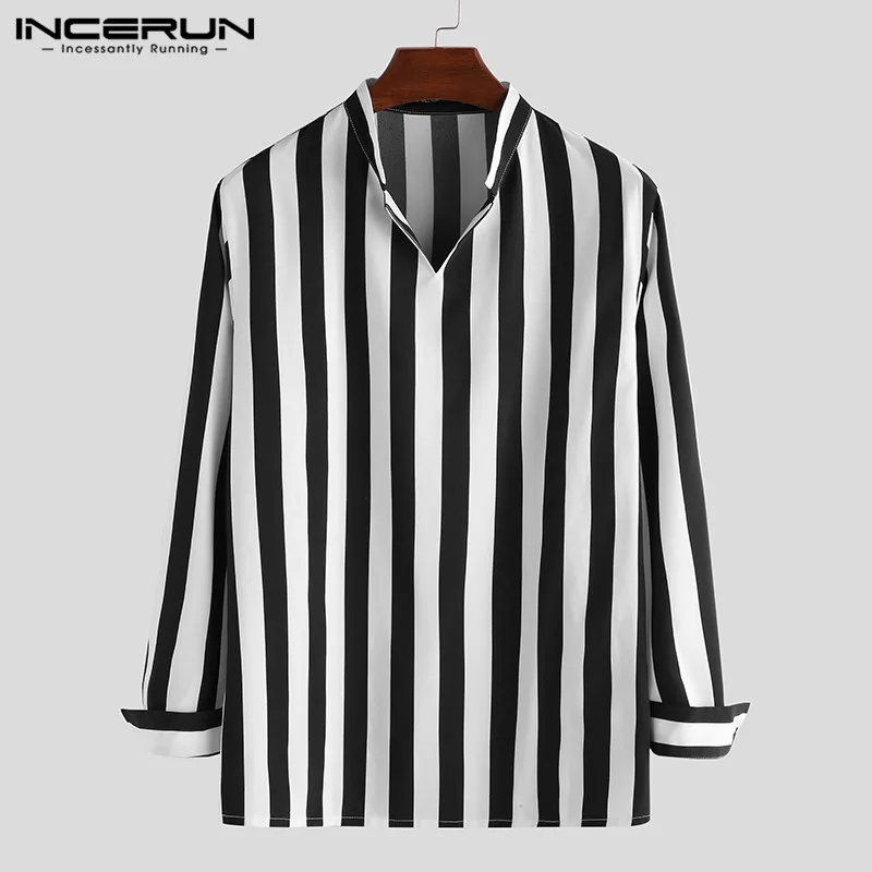 INCERUN Fashion Mens Striped Shirt Loose Breathable V Neck 2023 Streetwear Long Sleeve Casual Brand Shirts Camisas Hombre S-5XL
INCERUN Fashion Mens Striped Shirt Loose Breathable V Neck 2023 Streetwear Long Sleeve Casual Brand Shirts Camisas Hombre S-5XL