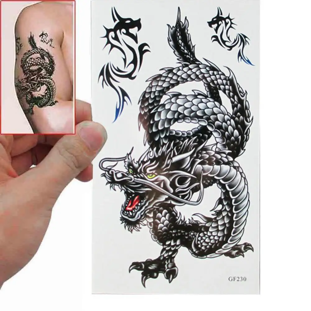 Dragon Disposable Removable Waterproof Body Art Temporary Tattoo Sticker Decal for Women Men Big Size Cool
Dragon Disposable Removable Waterproof Body Art Temporary Tattoo Sticker Decal for Women Men Big Size Cool