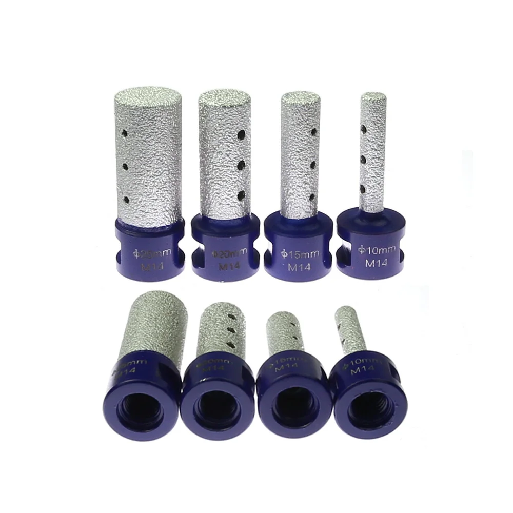 1 piece 10mm/15mm/20mm/25mm*M14 Vacuum Brazed Diamond Hole Dressing Bits Stone Hole Reamer Marble Ceramic Tile Drill Bits
1 piece 10mm/15mm/20mm/25mm*M14 Vacuum Brazed Diamond Hole Dressing Bits Stone Hole Reamer Marble Ceramic Tile Drill Bits