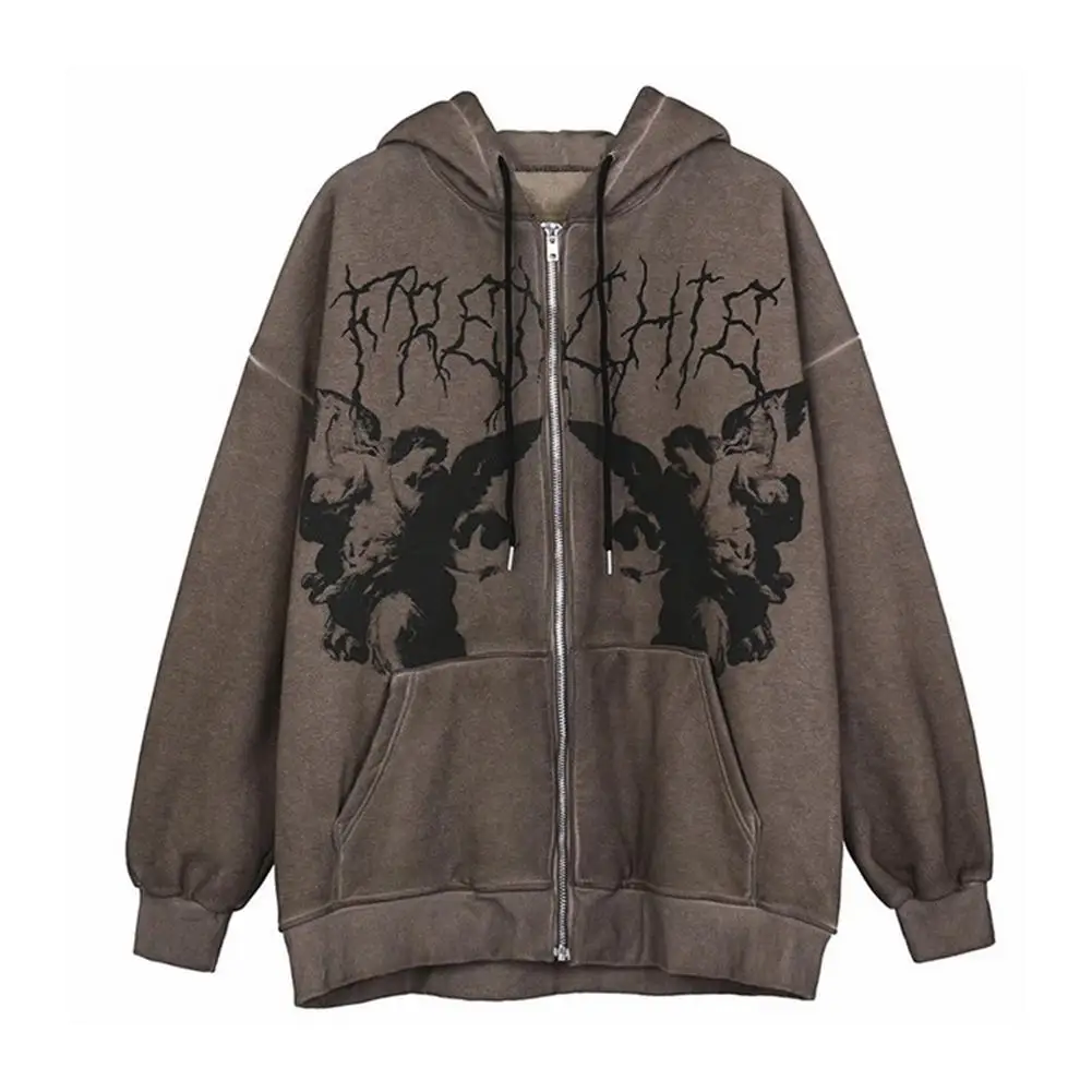 Y2k Women Hoodies Jacket Coat Harajuku Angel Dark Print Streetwear Hoodies Autumn Zipper Casual E-girl Punk Vintage Outwear 2021
Y2k Women Hoodies Jacket Coat Harajuku Angel Dark Print Streetwear Hoodies Autumn Zipper Casual E-girl Punk Vintage Outwear 2021