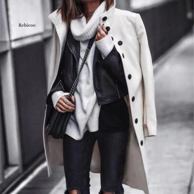 Women Autumn Winter Wooll Coats Trench Long Coat Long Sleeve Turn-Down Collar Outwear Loose Cardigans Jackets
Women Autumn Winter Wooll Coats Trench Long Coat Long Sleeve Turn-Down Collar Outwear Loose Cardigans Jackets