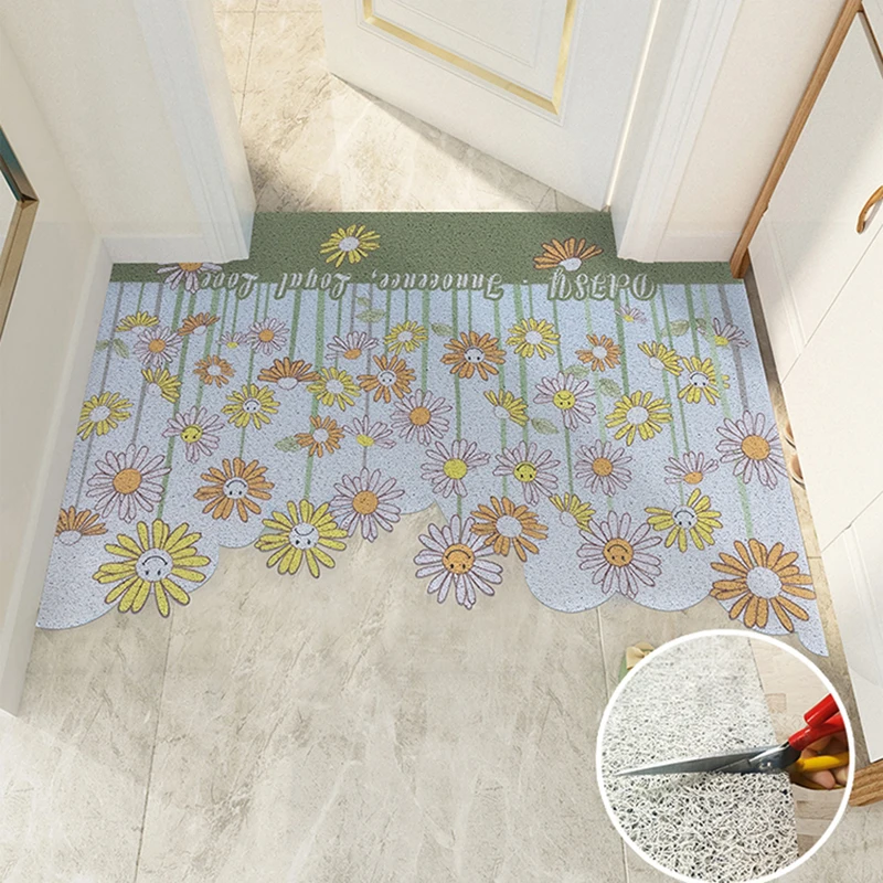 Sunflower Pattern PVC Anti-slip Mat Kitchen Bedroom Bath Living Room Carpet Home Hallway Door Mat Custom Size Entrance Door Mat
Sunflower Pattern PVC Anti-slip Mat Kitchen Bedroom Bath Living Room Carpet Home Hallway Door Mat Custom Size Entrance Door Mat