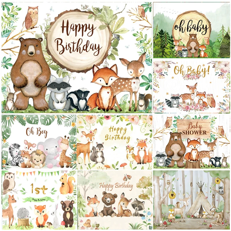 Woodland Baby Shower Backdrop Jungle Animal Oh Baby Boys Kids Happy Birthday Party Customized Photo Background Decor Banner
Woodland Baby Shower Backdrop Jungle Animal Oh Baby Boys Kids Happy Birthday Party Customized Photo Background Decor Banner