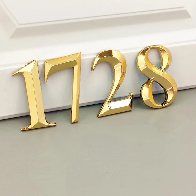 7CM 3D Gold Self Adhesive Door Number Sign Number Digit Apartment Hotel Office Address Street House Number Stickers Plate Sign
7CM 3D Gold Self Adhesive Door Number Sign Number Digit Apartment Hotel Office Address Street House Number Stickers Plate Sign