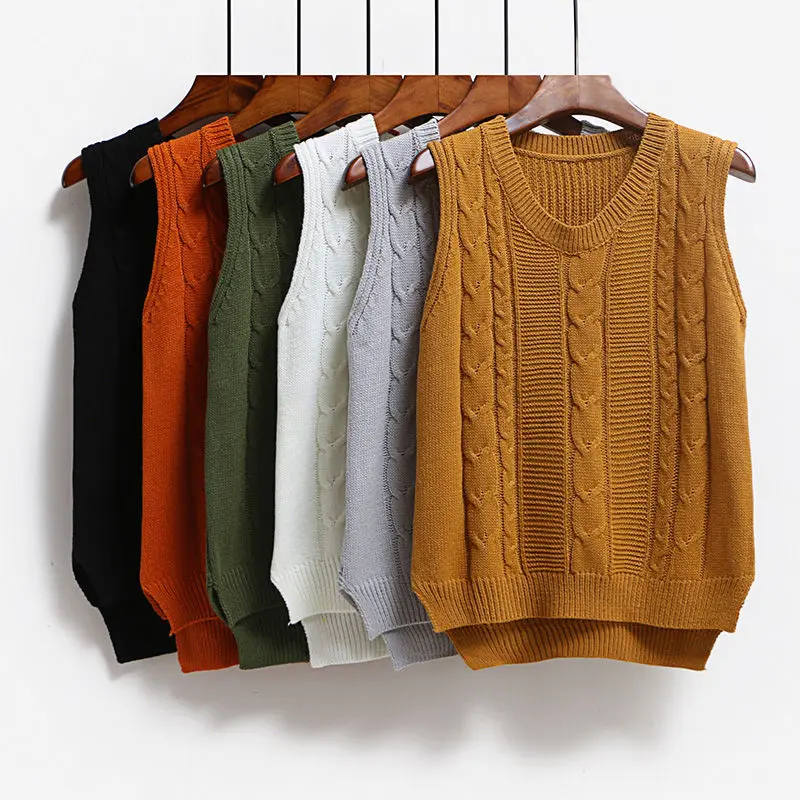 PEONFLY Knitwear Sweater Vest Women Sleeveless V Neck Soild Spring Autumn New Korean Loose Casual Knitted Women's Jumper Green
PEONFLY Knitwear Sweater Vest Women Sleeveless V Neck Soild Spring Autumn New Korean Loose Casual Knitted Women's Jumper Green