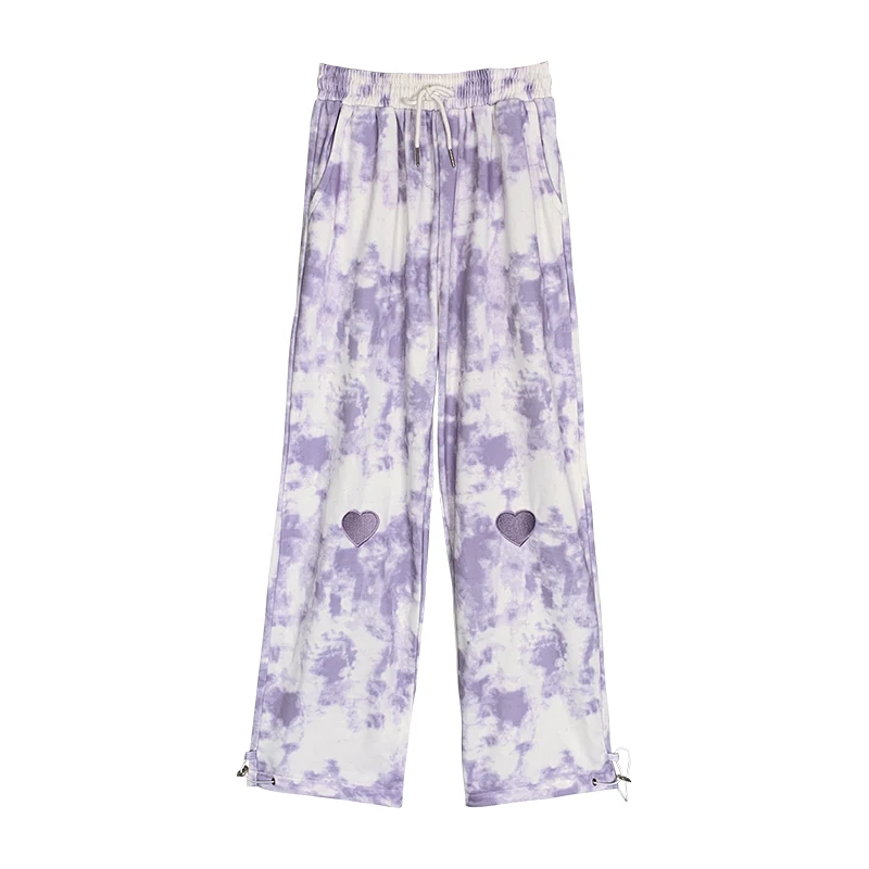 Harajuku Vintage Tie Dye Wide Leg Pants Women Pink Sweatpants Streetwear Sports High Waist Korean Fashion Heart Joggers Trousers
Harajuku Vintage Tie Dye Wide Leg Pants Women Pink Sweatpants Streetwear Sports High Waist Korean Fashion Heart Joggers Trousers