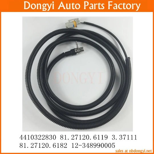 ABS Sensor Wheel Speed Sensor OE No. 4410322830 81.27120.6119 3.37111 81.27120.6182 12-348990005
ABS Sensor Wheel Speed Sensor OE No. 4410322830 81.27120.6119 3.37111 81.27120.6182 12-348990005