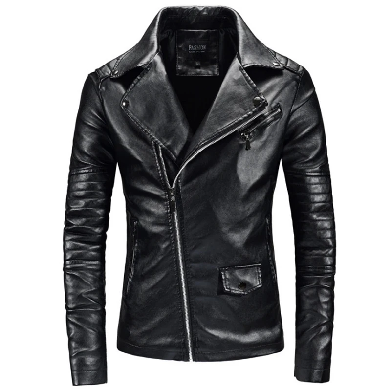 Novel New arrival Motorcycle Leather Jacket Men Fashion Zippers Biker Jacket Male Slim Fit Leather Clothing Black Blue Wine Red
Novel New arrival Motorcycle Leather Jacket Men Fashion Zippers Biker Jacket Male Slim Fit Leather Clothing Black Blue Wine Red