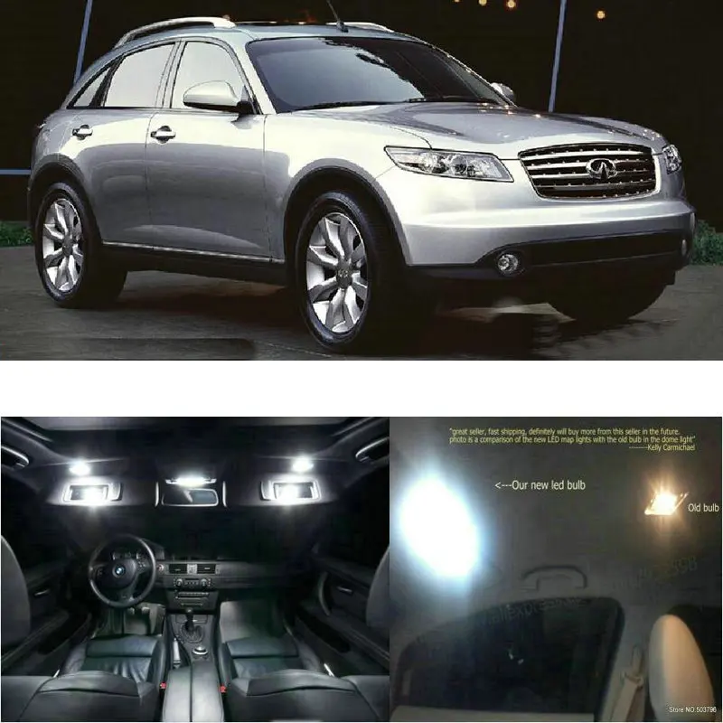 Светодиодные внутренние автомобильные лампы для infiniti fx, лампа для чтения карты, ножная дверная лампа без ошибок, 18 шт.
Светодиодные внутренние автомобильные лампы для infiniti fx, лампа для чтения карты, ножная дверная лампа без ошибок, 18 шт.