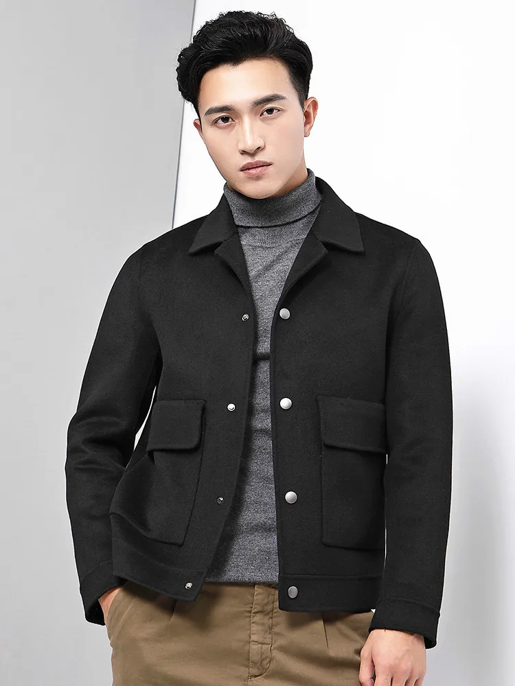 Double-sided Wool Coat Men Short Casual Jacket Mens Overcoat Spring Slim Fit Coats Casaco Masculino T-01-1816 KJ1391
Double-sided Wool Coat Men Short Casual Jacket Mens Overcoat Spring Slim Fit Coats Casaco Masculino T-01-1816 KJ1391