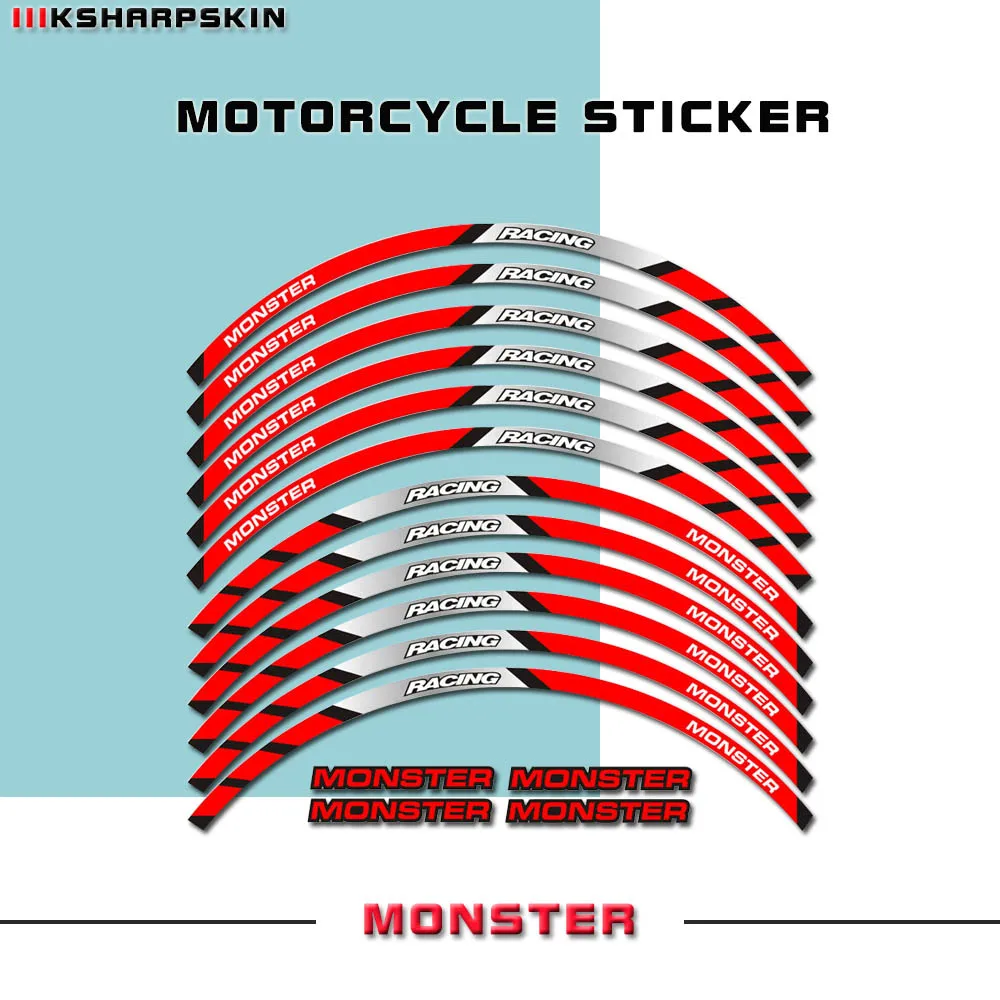 High-quality waterproof decals for modification of motorcycle wheel rim stickers for DUCATI MONSTER
High-quality waterproof decals for modification of motorcycle wheel rim stickers for DUCATI MONSTER