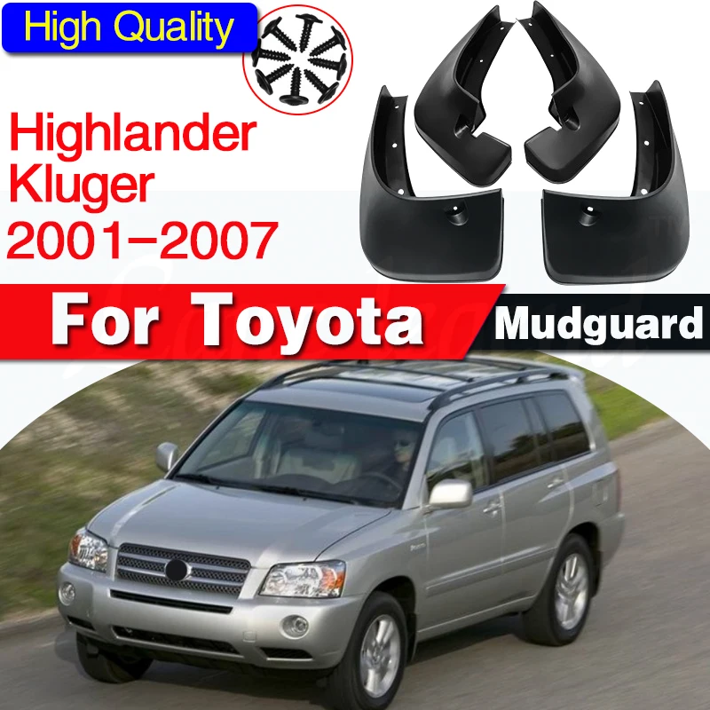 4Pcs For Toyota Highlander Kluger 2001 - 2007 XU20 Set Car Mud Flaps Dirty Flap Splash Guards Mudguards 2002 2003 2004 2005 2006
4Pcs For Toyota Highlander Kluger 2001 - 2007 XU20 Set Car Mud Flaps Dirty Flap Splash Guards Mudguards 2002 2003 2004 2005 2006