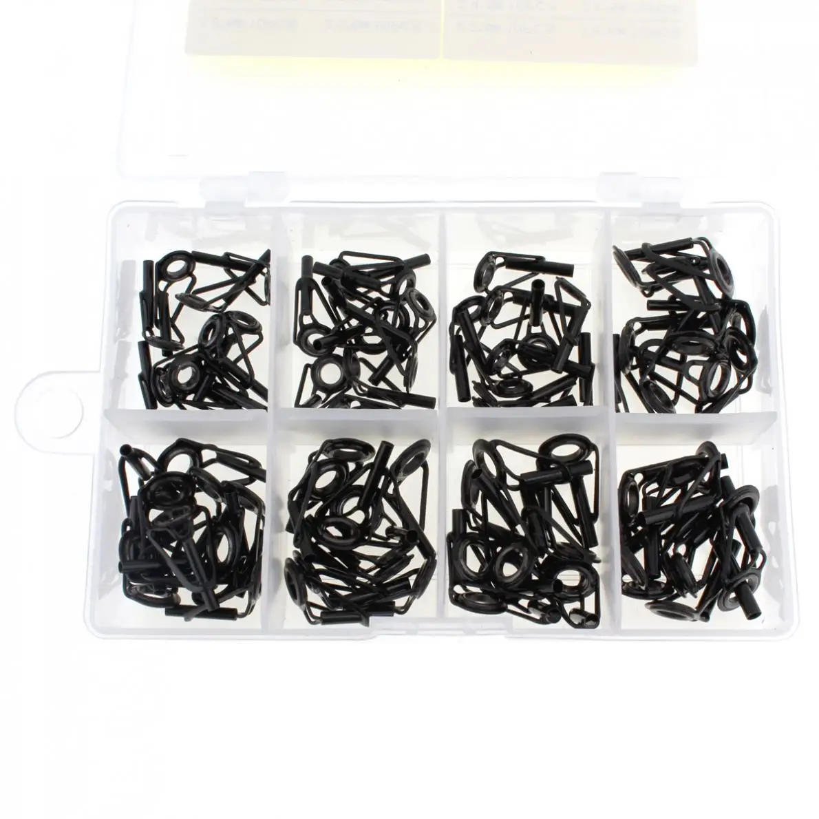 80pcs mixed Sizes Fishing Rod Guide Tip Fish Pole Repair Kit Line Rings Eyes Set High Stainless Steel Fishing Rod Guides Kit
80pcs mixed Sizes Fishing Rod Guide Tip Fish Pole Repair Kit Line Rings Eyes Set High Stainless Steel Fishing Rod Guides Kit