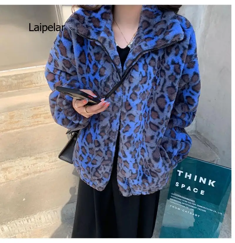 Women Colorful Leopard Print Faux Fur Coat Zipper Long Sleeve Warm Fluffy Jacket Korean Fashion Winter
Women Colorful Leopard Print Faux Fur Coat Zipper Long Sleeve Warm Fluffy Jacket Korean Fashion Winter