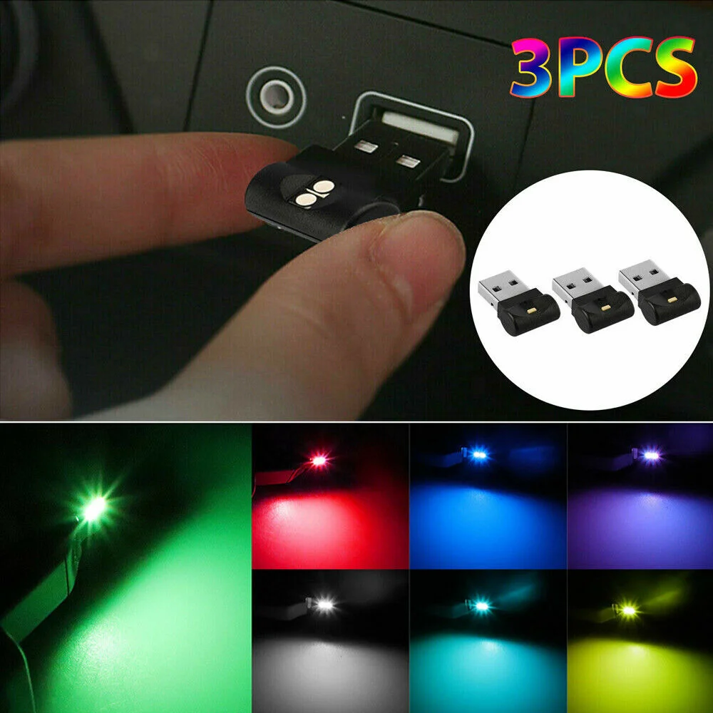 3pcs Creative Car Tuning RGB Lamp Bulb Accessories LED USB Car Interior Neon Atmosphere Ambient Light Interior Parts Accessories
3pcs Creative Car Tuning RGB Lamp Bulb Accessories LED USB Car Interior Neon Atmosphere Ambient Light Interior Parts Accessories