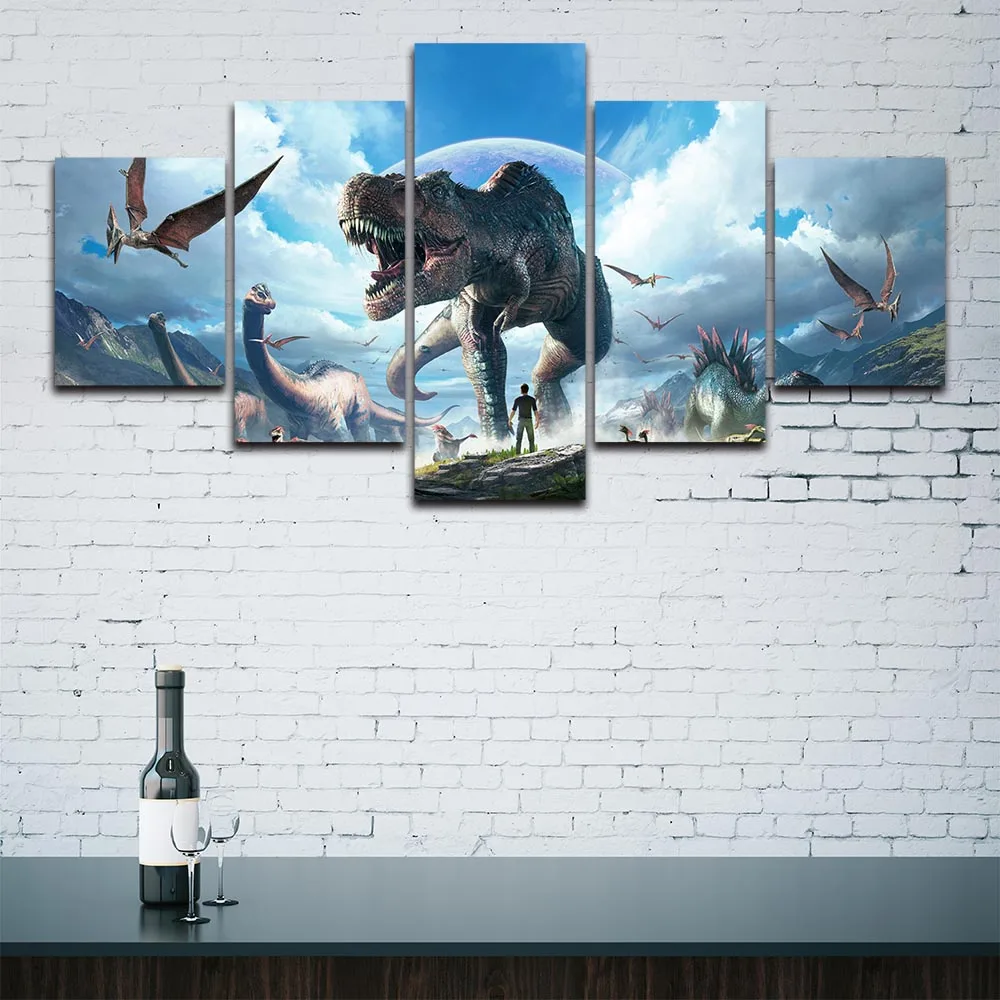 No Framed Canvas 5Pcs Ark Survival Evolved No Yaiba Wall Art Posters Pictures Home Decor Paintings Decorations
No Framed Canvas 5Pcs Ark Survival Evolved No Yaiba Wall Art Posters Pictures Home Decor Paintings Decorations