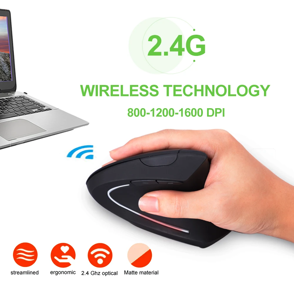 Lefon 2,4G Беспроводная игровая мышь Вертикальная мышь Оптическая 800 1200 1600 точек на дюйм 6 кнопок Эргономичная мышь для ПК Мыши для ноутбуков
Lefon 2,4G Беспроводная игровая мышь Вертикальная мышь Оптическая 800 1200 1600 точек на дюйм 6 кнопок Эргономичная мышь для ПК Мыши для ноутбуков