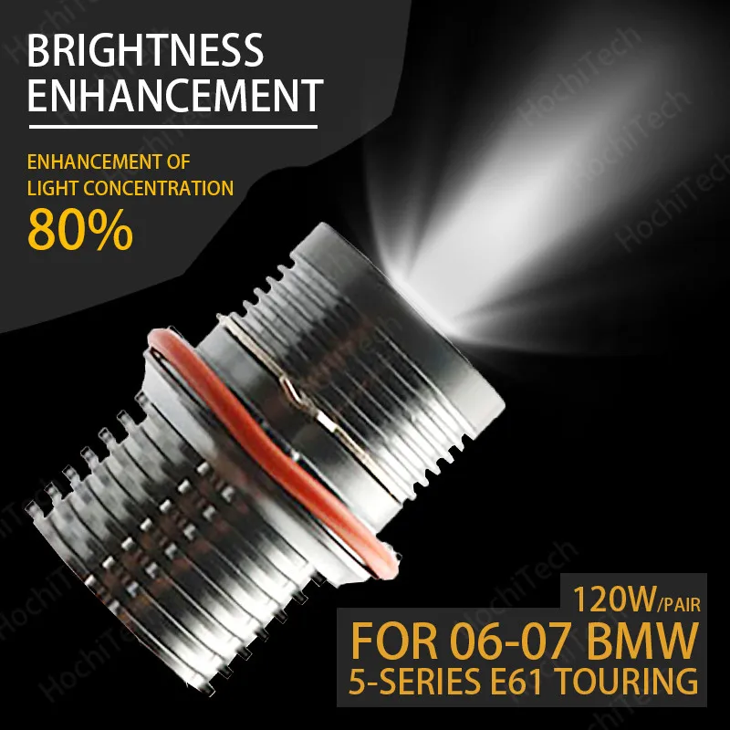 6000K 80W White LED Lights Angel Eyes Ring Marker Bulbs for 2006 2007 BMW 5-series E61 Touring Super Bright
6000K 80W White LED Lights Angel Eyes Ring Marker Bulbs for 2006 2007 BMW 5-series E61 Touring Super Bright