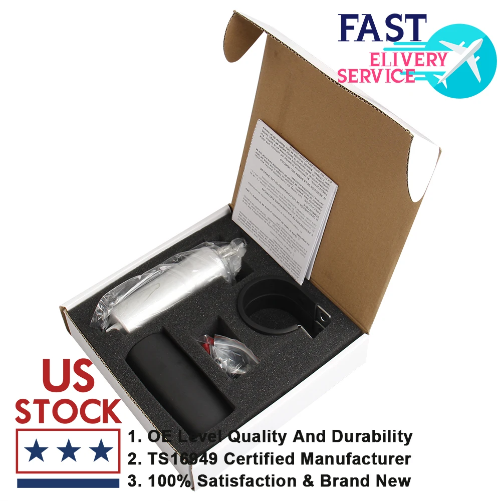 New CarBole Universal Walbro 255LPH Inline High Pressure External Fuel Pump & Kit GSL392
New CarBole Universal Walbro 255LPH Inline High Pressure External Fuel Pump & Kit GSL392