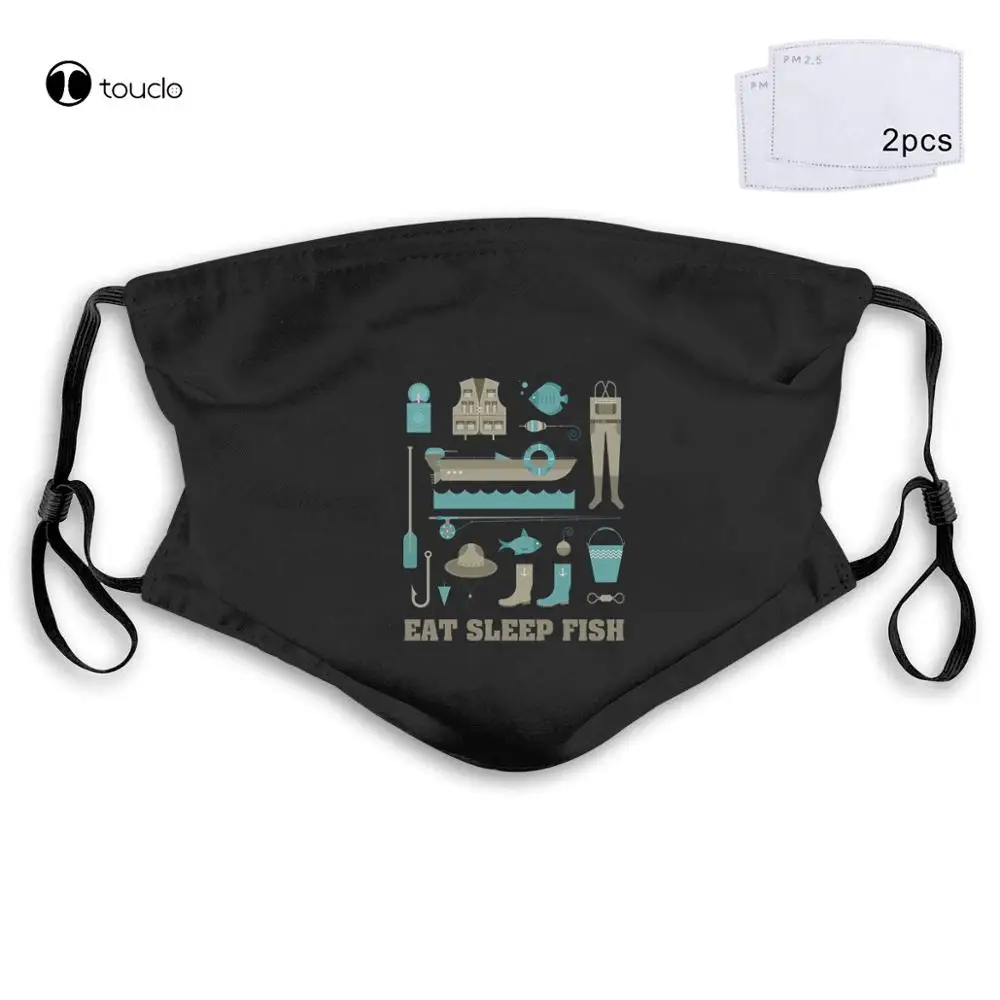 Eat Sleep Fish Fisher Equiptment Face Mask Filter Pocket Cloth Reusable Washable
Eat Sleep Fish Fisher Equiptment Face Mask Filter Pocket Cloth Reusable Washable
