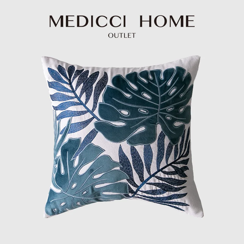 Medicci Home Cushion Covers Tropical Palm Leaves Plant Cut Velvet Embroidery Living Room Sofa Housse De Coussin Luxury Cojines
Medicci Home Cushion Covers Tropical Palm Leaves Plant Cut Velvet Embroidery Living Room Sofa Housse De Coussin Luxury Cojines