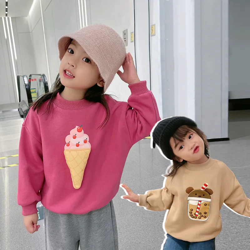 Children's clothing girls plus velvet sweater for fall/winter 2021 new children's tops fashion printing cute warm Kids clothes
Children's clothing girls plus velvet sweater for fall/winter 2021 new children's tops fashion printing cute warm Kids clothes