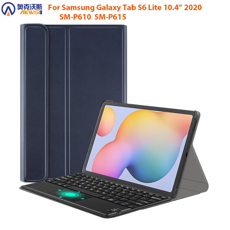 Touch Pad Keyboard Case for Samsung Galaxy Tab S6 Lite 2020,SM P610 P615 10.4Stand Leather Cover with Wireless Mousepad Keyboard
Touch Pad Keyboard Case for Samsung Galaxy Tab S6 Lite 2020,SM P610 P615 10.4Stand Leather Cover with Wireless Mousepad Keyboard