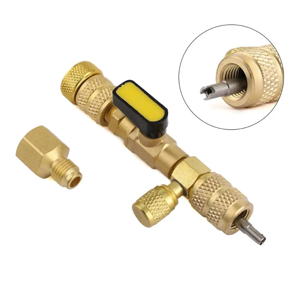 Areyourshop HVAC AC Valve Core Remover Dual Size 1/4" & 5/16" Port Installer Tool
Areyourshop HVAC AC Valve Core Remover Dual Size 1/4" & 5/16" Port Installer Tool