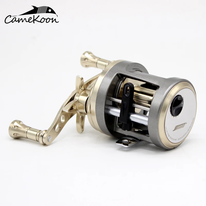 CAMEKOON Round Baitcasting Fishing Reel 8KG Max Drag 7.1:1 High Gear Ratio Right/Left Hand Baitcaster Trolling Reel
CAMEKOON Round Baitcasting Fishing Reel 8KG Max Drag 7.1:1 High Gear Ratio Right/Left Hand Baitcaster Trolling Reel