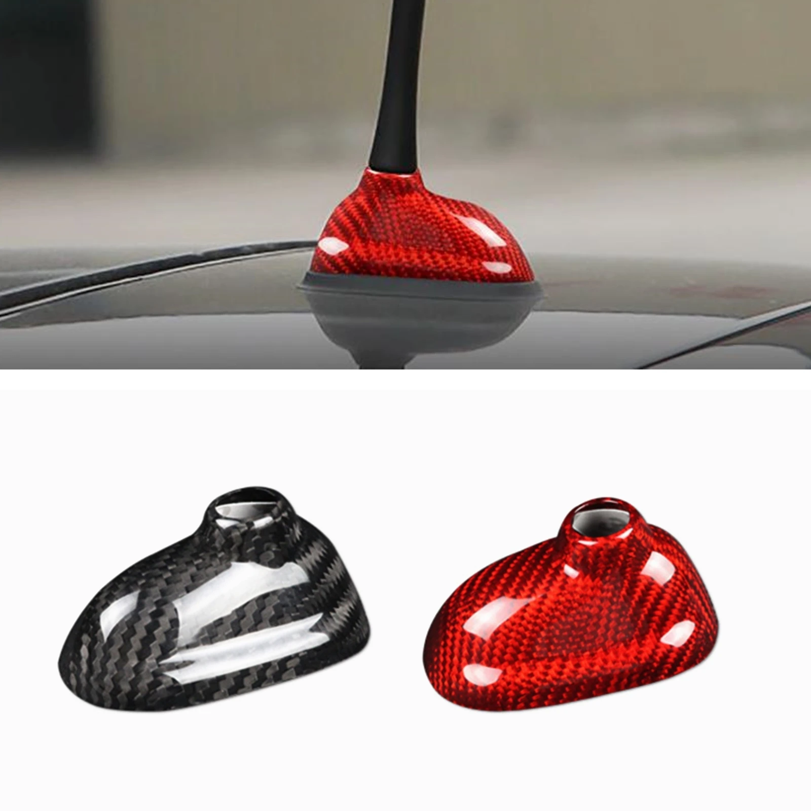 For BMW Mini Cooper R55 R56 2006-2014 Roof Shark Fin Antenna Cover Real Carbon Fiber Red/Black Car Exterior Roof Aerials Cap Kit
For BMW Mini Cooper R55 R56 2006-2014 Roof Shark Fin Antenna Cover Real Carbon Fiber Red/Black Car Exterior Roof Aerials Cap Kit