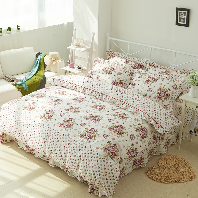 Pink Rose Floral Duvet Cover with Zipper 100%Cotton Soft Bedding Set for Girls 4Pcs Twin Queen King size Bed sheet Quilt Cover
Pink Rose Floral Duvet Cover with Zipper 100%Cotton Soft Bedding Set for Girls 4Pcs Twin Queen King size Bed sheet Quilt Cover