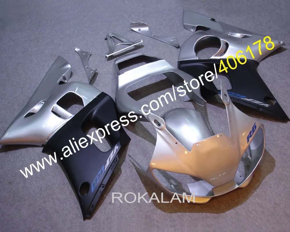 YZF-600 R6 98-02 Обтекатель ABS для Yamaha YZF R6 1998-2002 Серебристый Черный Обтекатели кузова (литье под давлением)
YZF-600 R6 98-02 Обтекатель ABS для Yamaha YZF R6 1998-2002 Серебристый Черный Обтекатели кузова (литье под давлением)