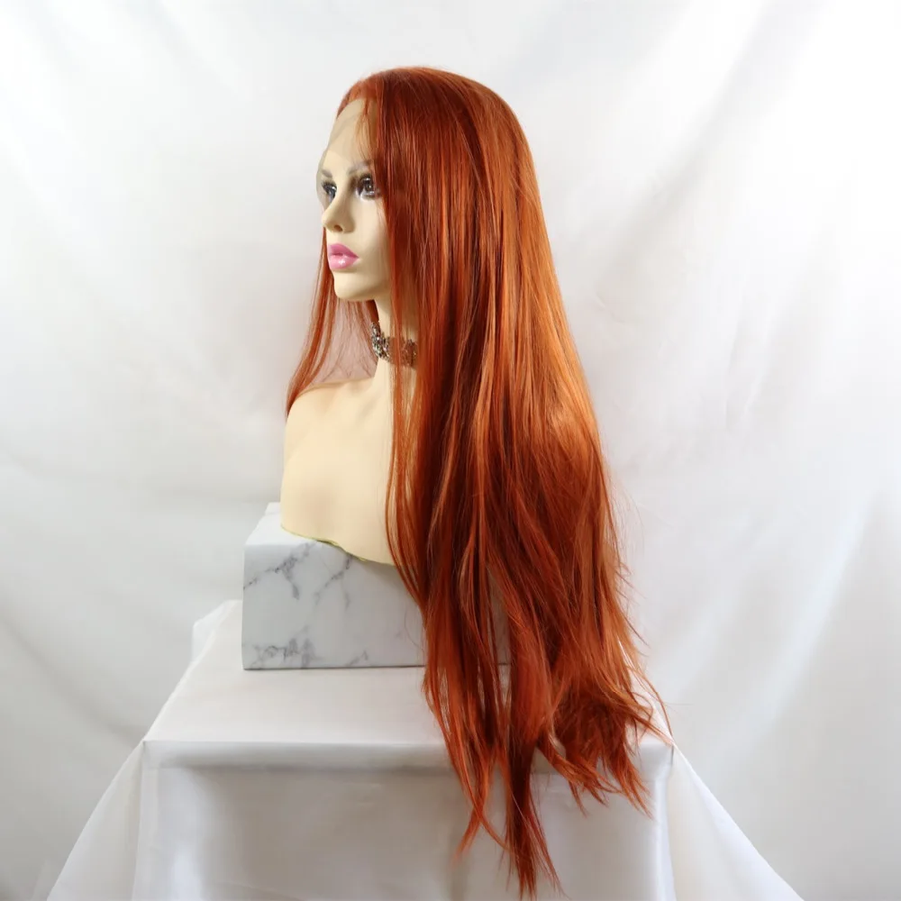 Copper Red Synthetic Lace Front Wig for Women Long Straight Heat Resistant Fiber Synthetic Hair Wigs Cosplay Wigs
Copper Red Synthetic Lace Front Wig for Women Long Straight Heat Resistant Fiber Synthetic Hair Wigs Cosplay Wigs