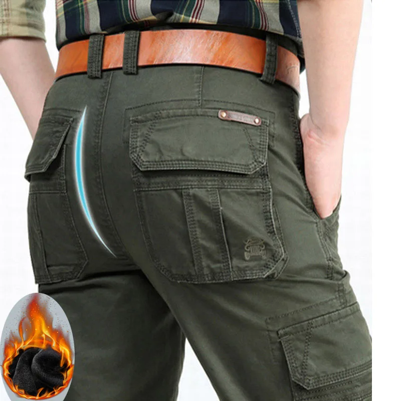 Men's Winter Thick Warm Fleece Baggy Cargo Pants Male Military Tactical Army Overalls Long Trousers Swatpants Plus Size 42 44
Men's Winter Thick Warm Fleece Baggy Cargo Pants Male Military Tactical Army Overalls Long Trousers Swatpants Plus Size 42 44