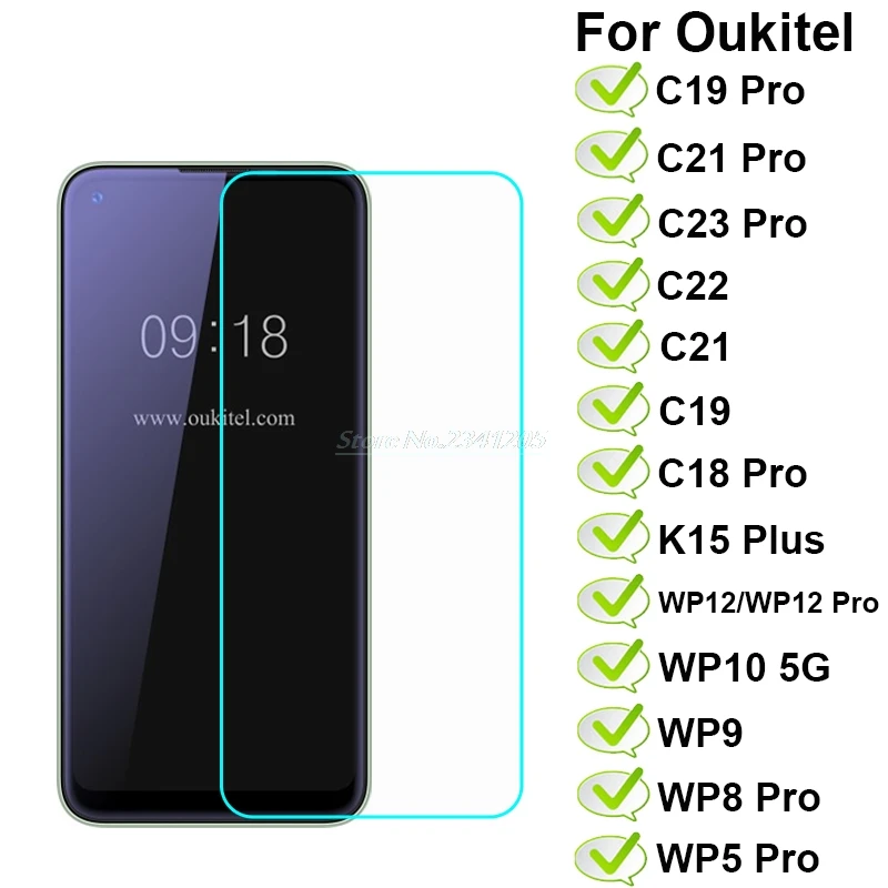2-1PC Tempered Glass For Oukitel C23 C22 Pro Screen Protector For Oukitel WP15 WP13 WP12 WP10 WP9 WP6 WP5 Pro K15 Plus Film 
2-1PC Tempered Glass For Oukitel C23 C22 Pro Screen Protector For Oukitel WP15 WP13 WP12 WP10 WP9 WP6 WP5 Pro K15 Plus Film