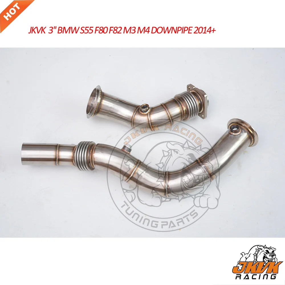 JKVK RACING Brushed SS304 3.5'' Catless Downpipes For S55 F80 / F82/F83 M3 / M4 2014+ 25HP+
JKVK RACING Brushed SS304 3.5'' Catless Downpipes For S55 F80 / F82/F83 M3 / M4 2014+ 25HP+