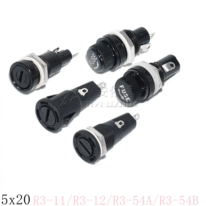 5*20mm fuse holder R3-11 12 54A54B fuse holder 5X20 high temperature 10A250V
5*20mm fuse holder R3-11 12 54A54B fuse holder 5X20 high temperature 10A250V