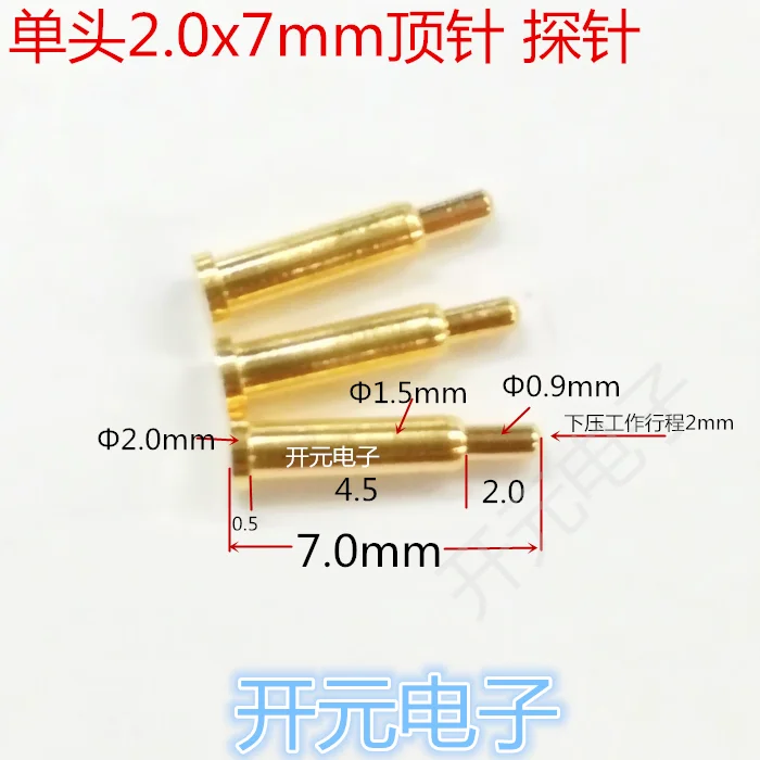 2.0x7mm Single Overhead Needle Test Needle Probe 2*7mm Charging Thimble 2.0 Probe Antenna Thimble Connector
2.0x7mm Single Overhead Needle Test Needle Probe 2*7mm Charging Thimble 2.0 Probe Antenna Thimble Connector